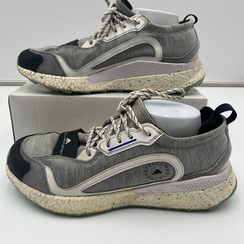 Adidas by Stella McCartney‎ Solarglide Boost Trail Sneakers Gray White Size 10.5